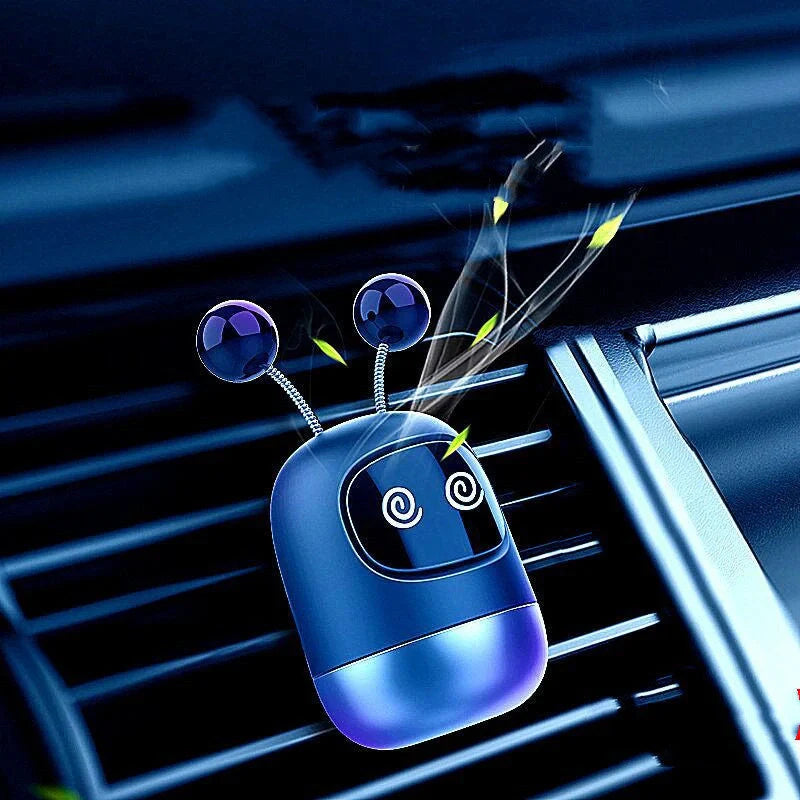 Vibrato Blasting Artifact Air Outlet Robot Car Aromatherapy - Silicone Design with Multiple Flavours