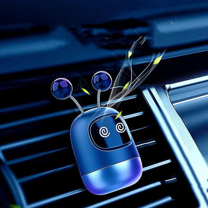 Vibrato Blasting Artifact Air Outlet Robot Car Aromatherapy - Silicone Design with Multiple Flavours