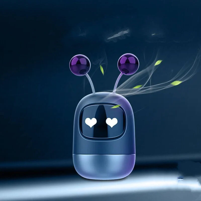 Vibrato Blasting Artifact Air Outlet Robot Car Aromatherapy - Silicone Design with Multiple Flavours