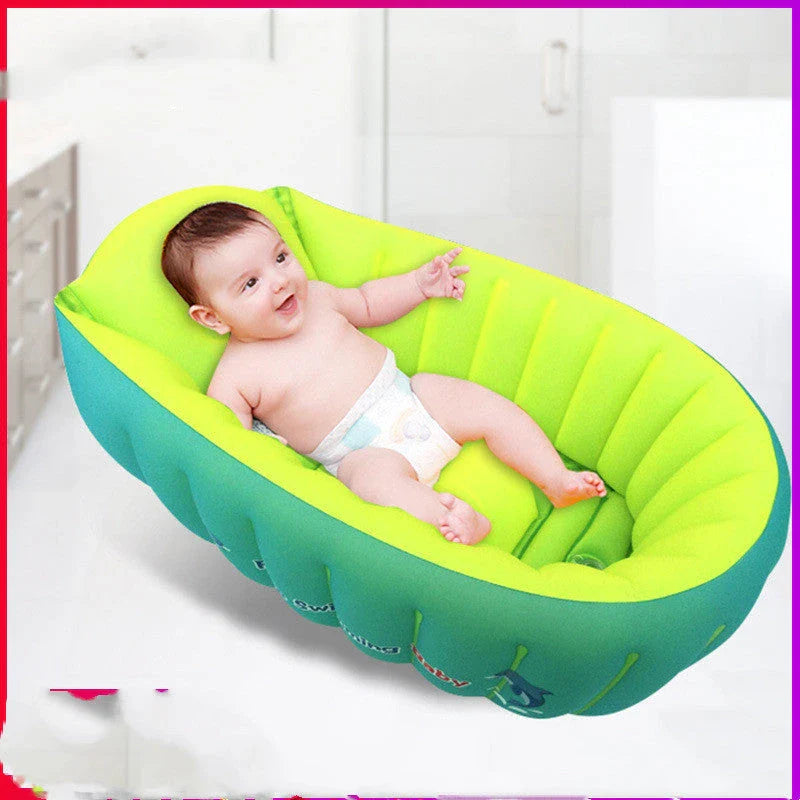 Premium inflatable baby bath tub with sturdy, slip-resistant design for safe and comfortable bathing