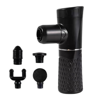 Powerful 32-speed Massage Gun with LCD Display and 4 Interchangeable Massage Heads for Muscle Relief and Relaxation