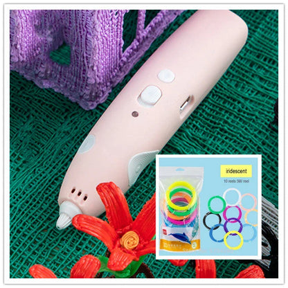 A 3D drawing pen with an LED display, allowing users to create unique, three-dimensional artworks and designs.