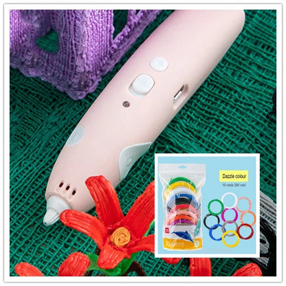 A 3D drawing pen with an LED display, allowing users to create unique, three-dimensional artworks and designs.