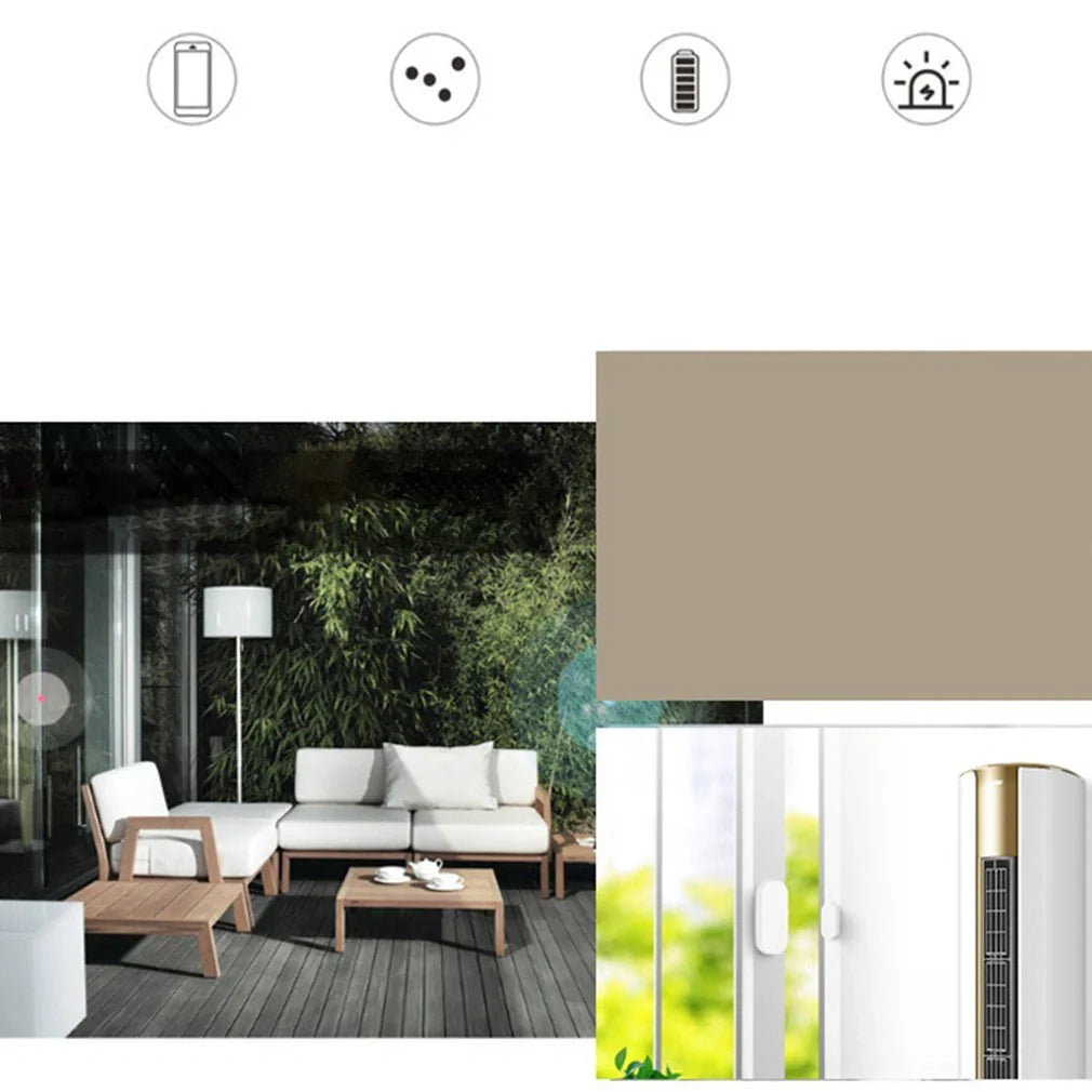 Smart Home Door Magnetic WiFi Remote Alarm Reminder for enhanced home security