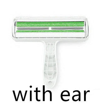 Durable ABS pet hair remover tool in red and blue for efficient cleaning of furniture and carpets