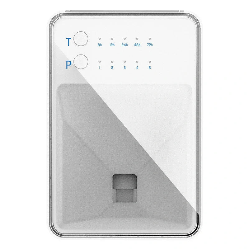 Digital automatic fish feeder with LED display for aquariums