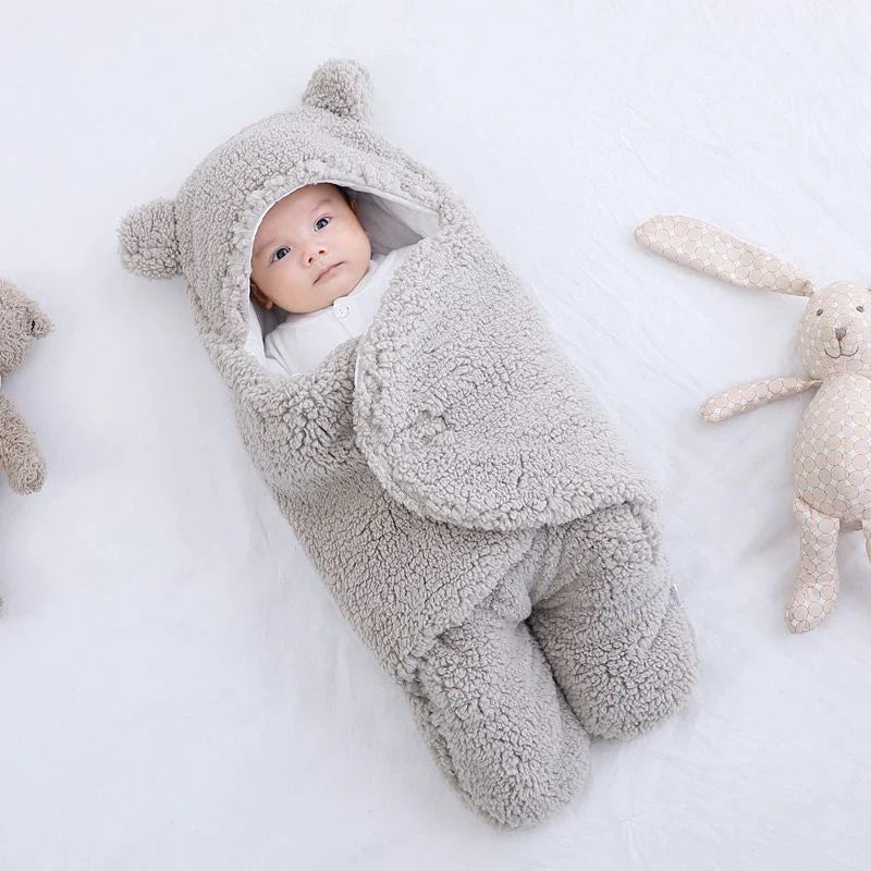 Cozy and soft baby sleeping bag in various colors for newborns and infants up to 9 months old