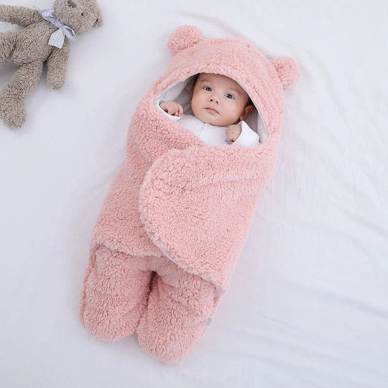 Cozy and soft baby sleeping bag in various colors for newborns and infants up to 9 months old