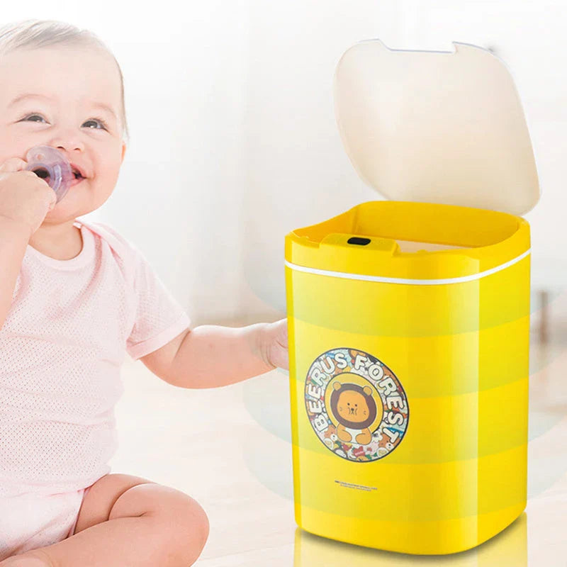 Intelligent Touch-Free Infrared Sensor Bin with infrared automatic sensing, durable PP plastic construction, and sleek design for modern waste disposal