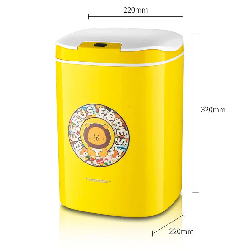 Intelligent Touch-Free Infrared Sensor Bin with infrared automatic sensing, durable PP plastic construction, and sleek design for modern waste disposal