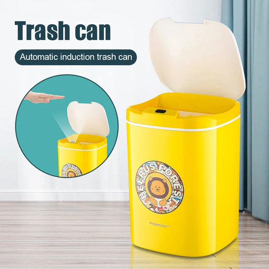 Intelligent Touch-Free Infrared Sensor Bin with infrared automatic sensing, durable PP plastic construction, and sleek design for modern waste disposal