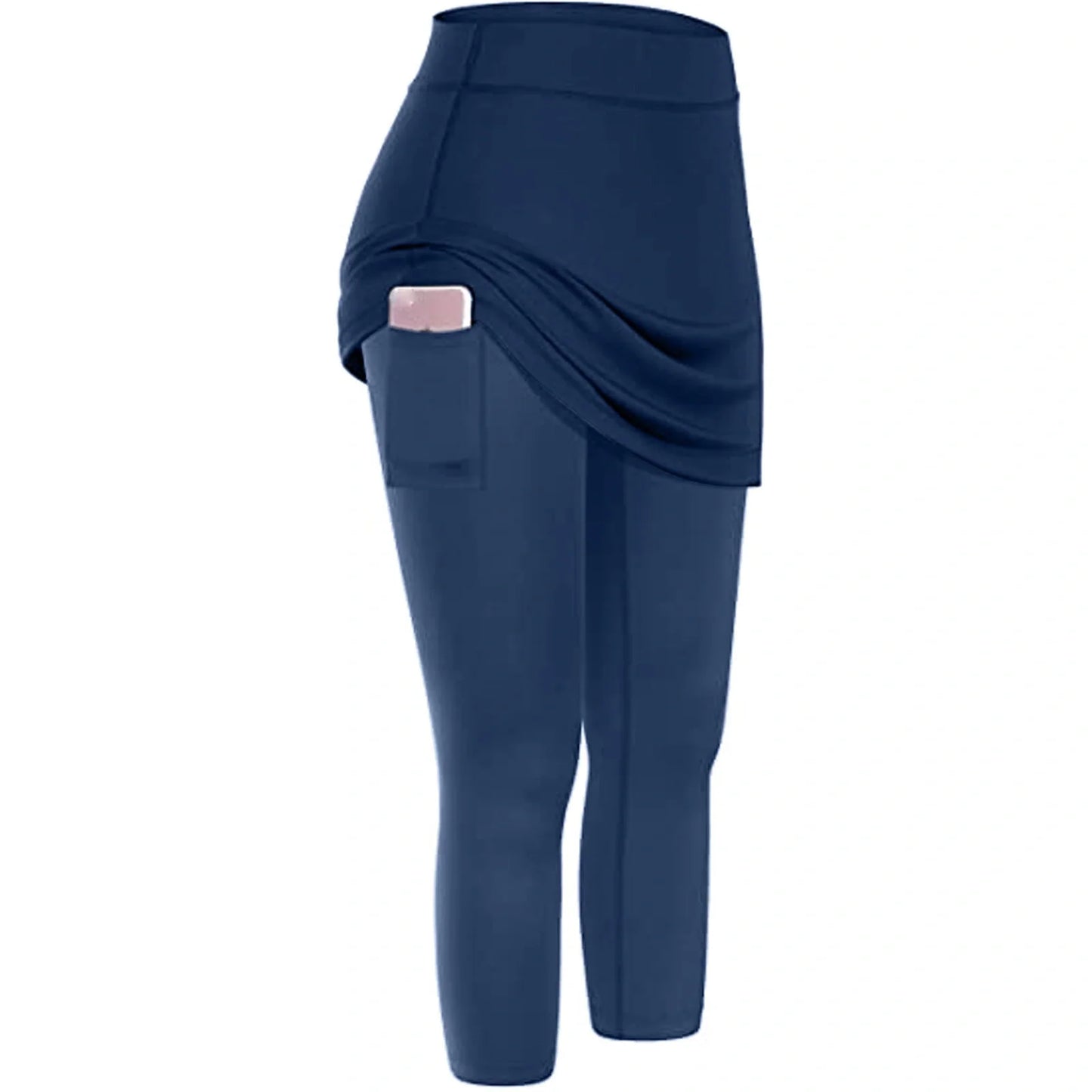 Women's tennis skirted leggings with pockets in various colours