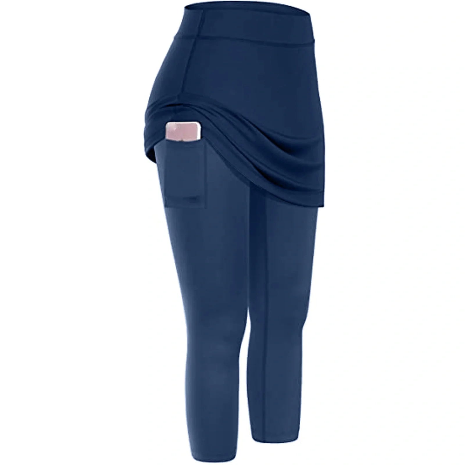 Women's tennis skirted leggings with pockets in various colours
