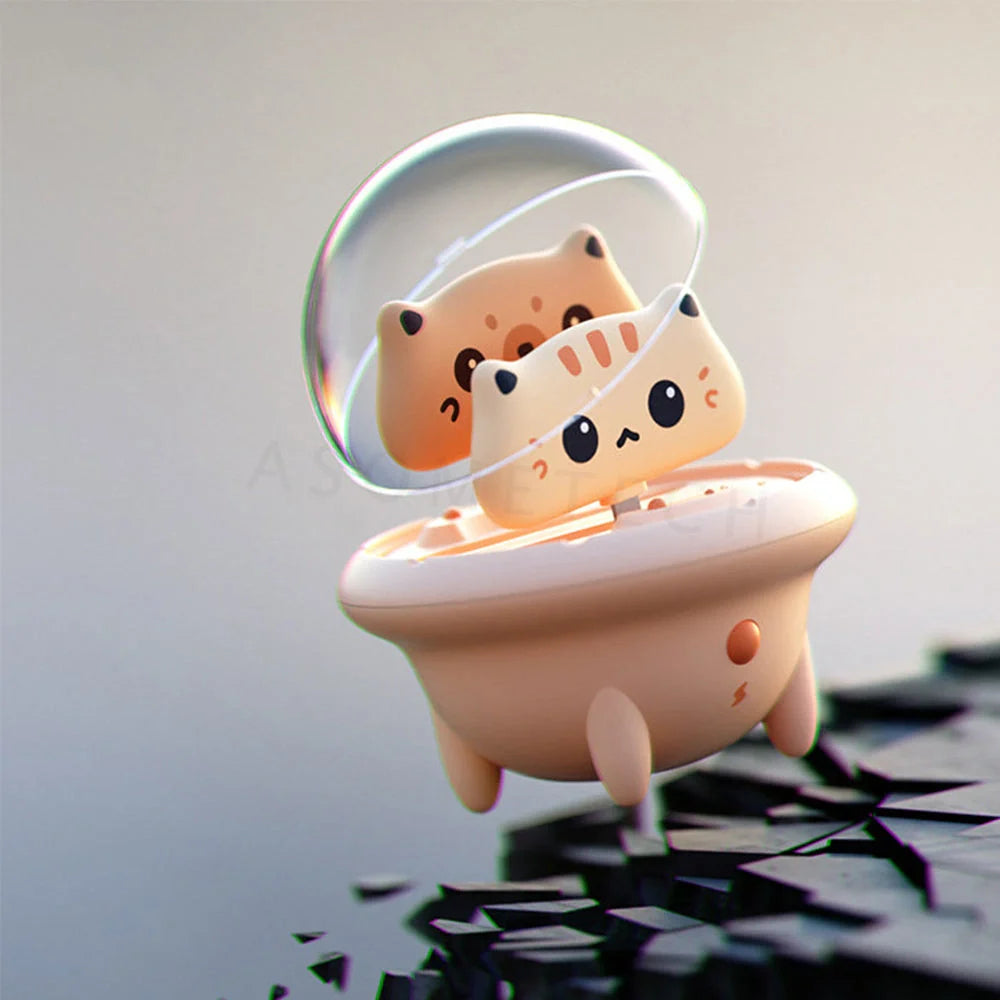 DuoXin Spaceship Cute Pet Portable Charger with cute cat design