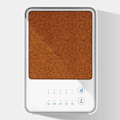 Digital automatic fish feeder with LED display for aquariums
