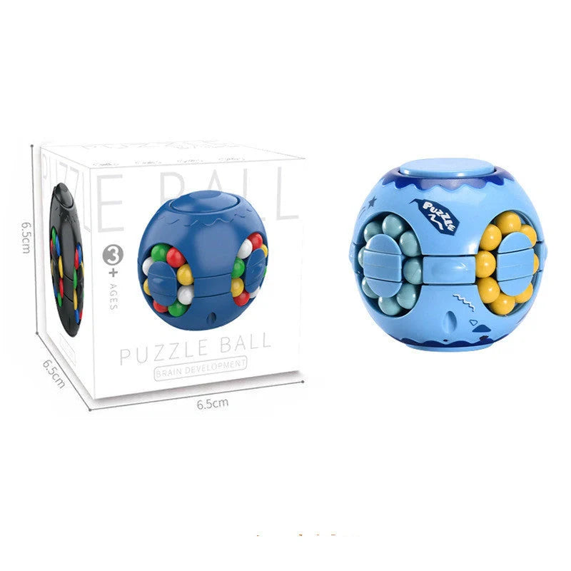 Finger Magic Bean Toy with rotating colourful beads for stress relief and educational play