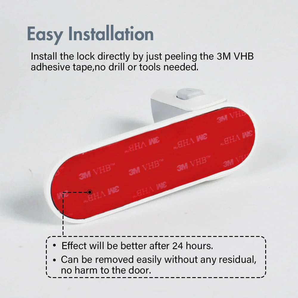 Children's door lever lock in enamel grey for safety and pet control
