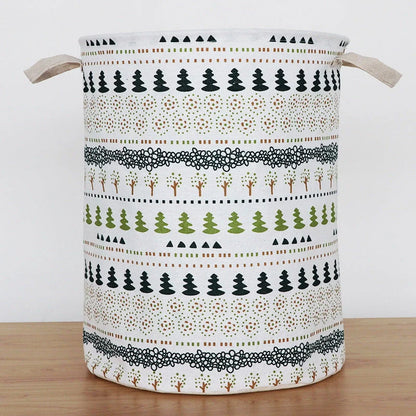 European-style cotton and linen dirty clothes basket in various designs