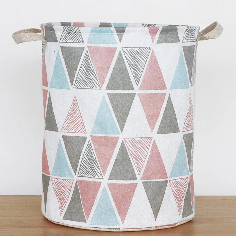 European-style cotton and linen dirty clothes basket in various designs