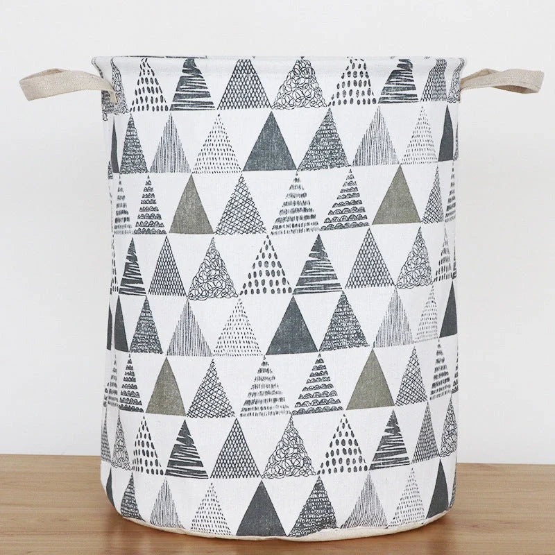 European-style cotton and linen dirty clothes basket in various designs