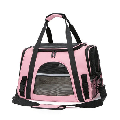 Portable pet backpack carrier for cats and small dogs, airline approved, in various colors