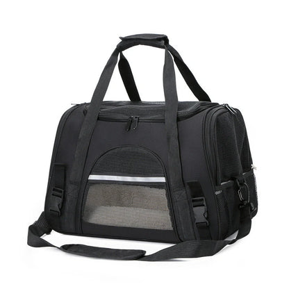 Portable pet backpack carrier for cats and small dogs, airline approved, in various colors