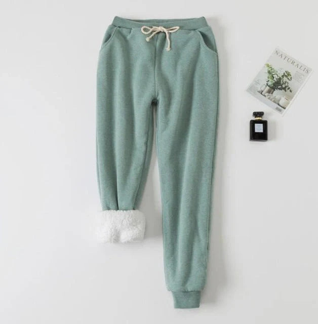 Cotton lamb velvet padded sweatpants in various colours and sizes