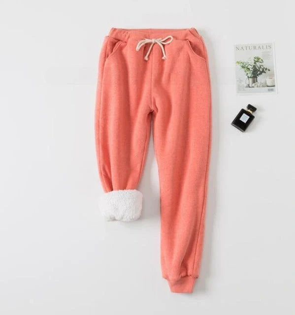 Cotton lamb velvet padded sweatpants in various colours and sizes