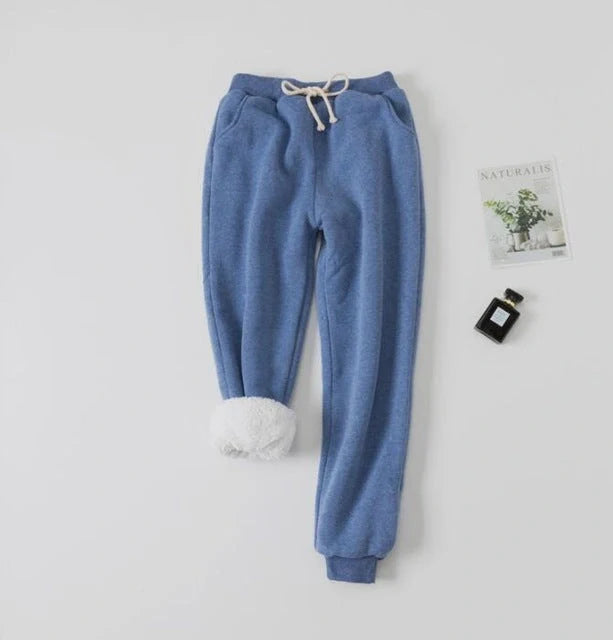Cotton lamb velvet padded sweatpants in various colours and sizes