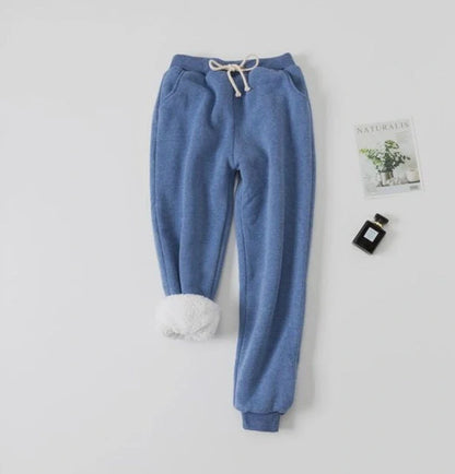 Cotton lamb velvet padded sweatpants in various colours and sizes