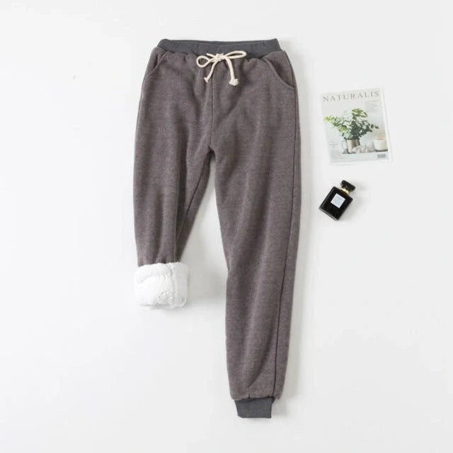 Cotton lamb velvet padded sweatpants in various colours and sizes