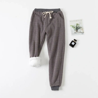 Cotton lamb velvet padded sweatpants in various colours and sizes