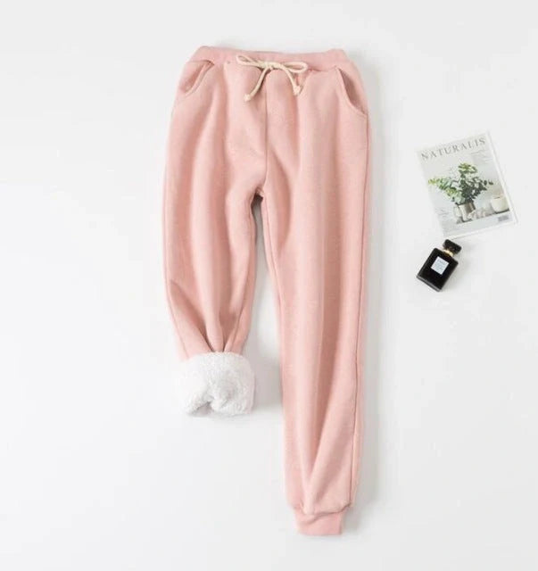 Cotton lamb velvet padded sweatpants in various colours and sizes