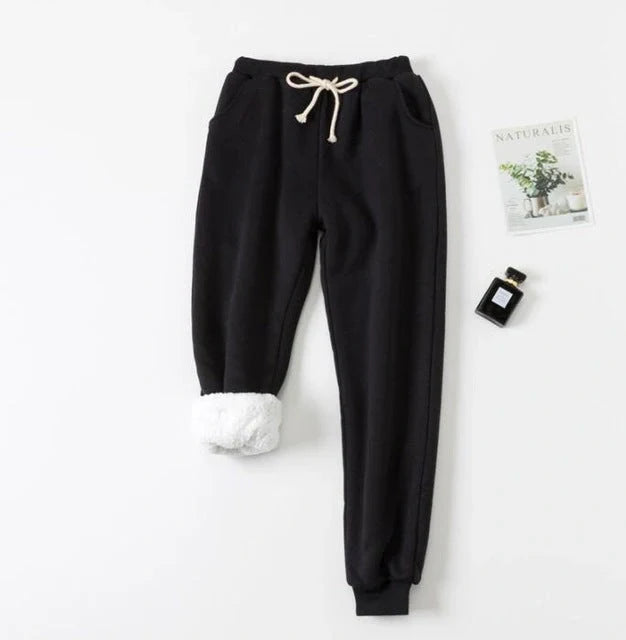 Cotton lamb velvet padded sweatpants in various colours and sizes