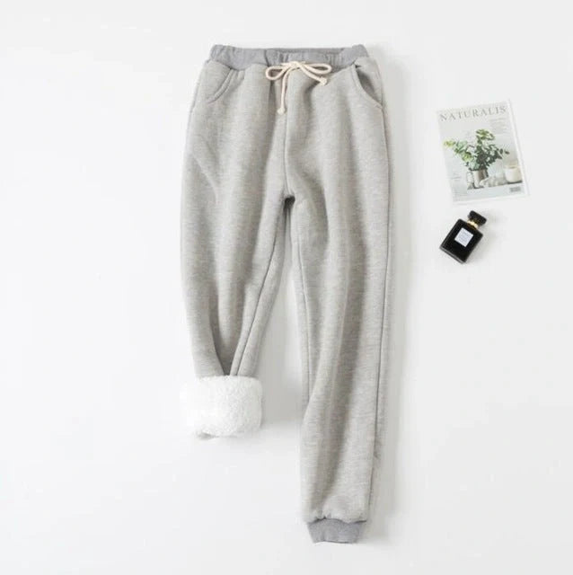 Cotton lamb velvet padded sweatpants in various colours and sizes