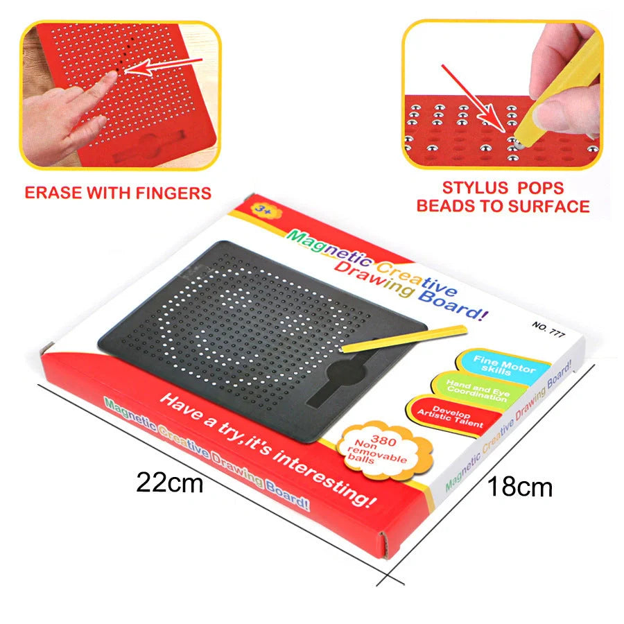 HS-WBS-777 380bead Magnetic Drawing Board for children with stylus