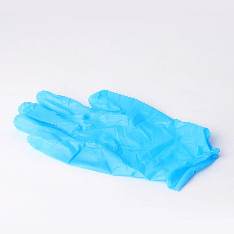 Disposable Nitrile Modified Synthetic PVC Protective Gloves in blue