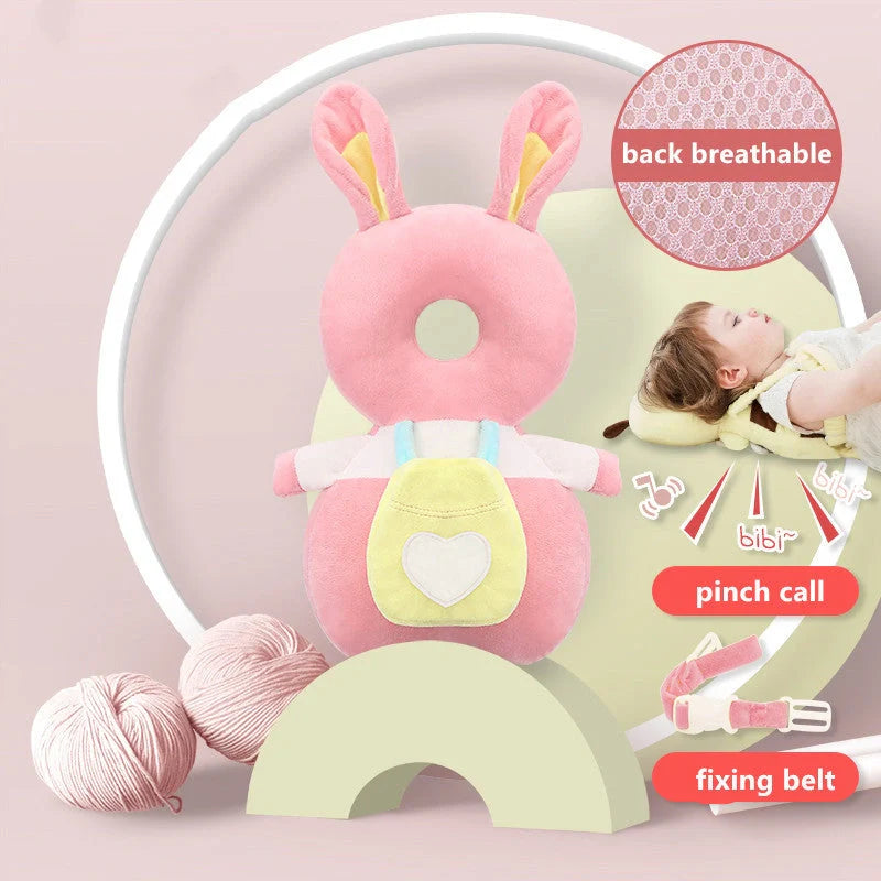 Baby head protection cushion backpack with anti-fall pillow in various colours