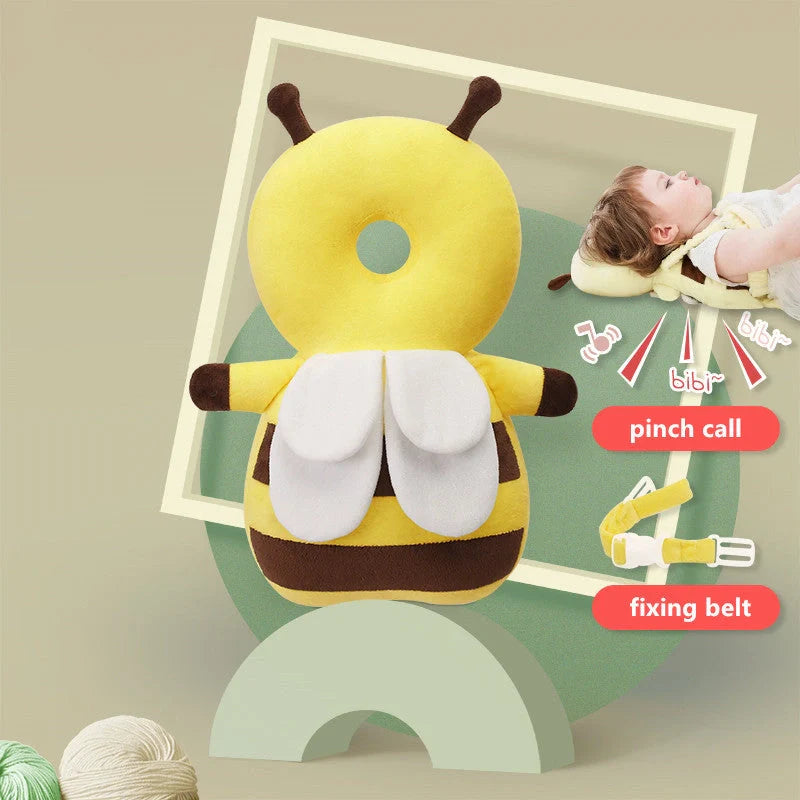 Baby head protection cushion backpack with anti-fall pillow in various colours