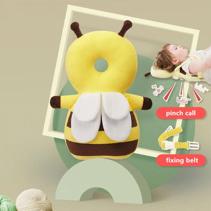 Baby head protection cushion backpack with anti-fall pillow in various colours