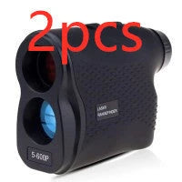 Precision laser rangefinder with 600-meter range and 1mm accuracy for outdoor activities like golfing, hunting, and exploration
