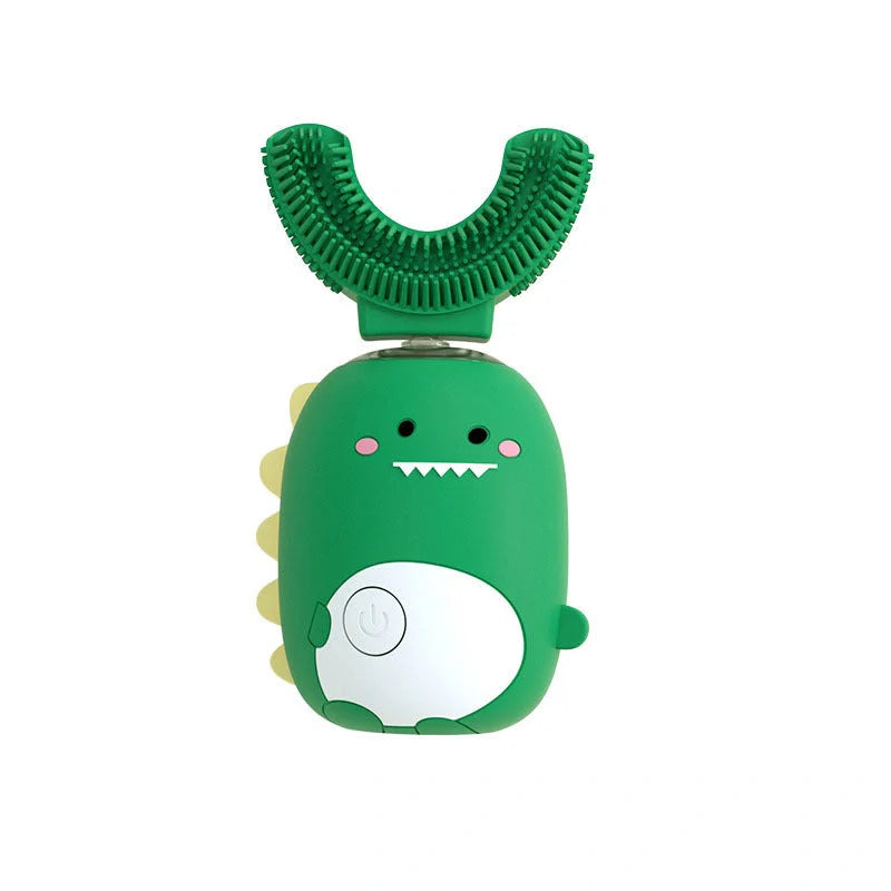 U-Shaped Children's Electric Toothbrush with cartoon design