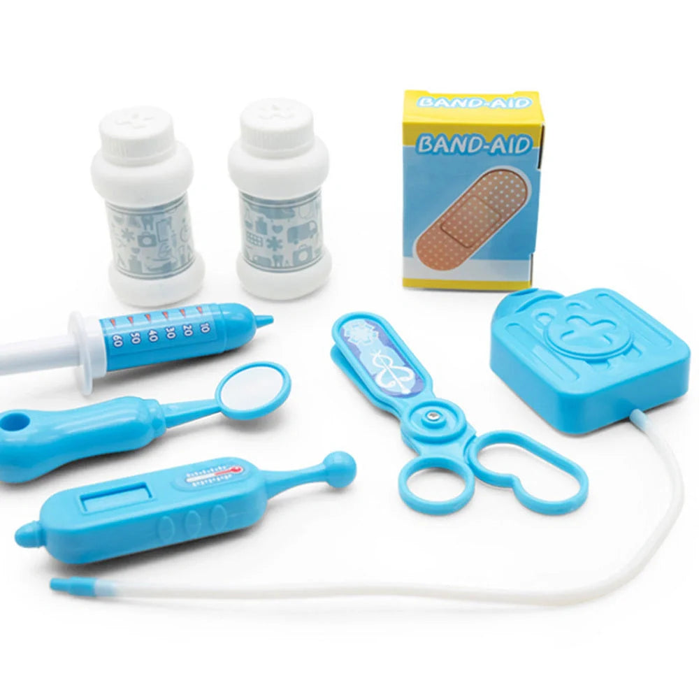 17-piece children's pretend play doctor toy set with portable backpack