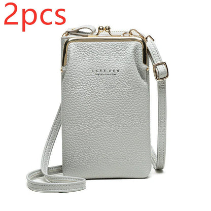 Stylish PU leather shoulder bag featuring a lychee pattern design in a range of vibrant colours