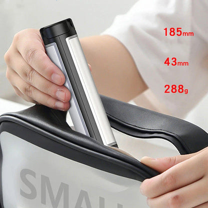 Compact folding fill light with flexible positioning, remote control, and long-lasting battery for live streaming and self-portrait photography