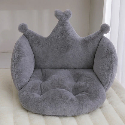 Imitation rabbit plush floor mat in modern design, available in six colours