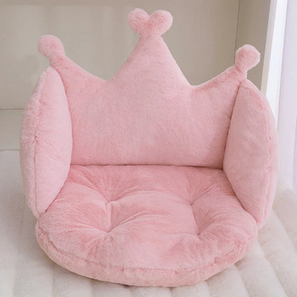 Imitation rabbit plush floor mat in modern design, available in six colours