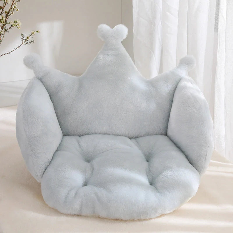 Imitation rabbit plush floor mat in modern design, available in six colours