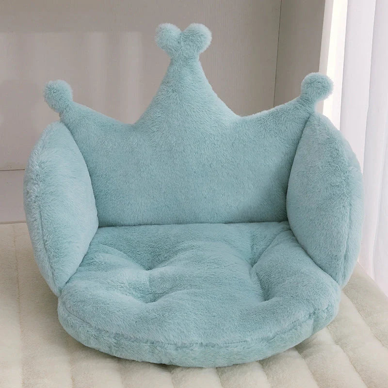 Imitation rabbit plush floor mat in modern design, available in six colours