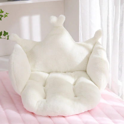 Imitation rabbit plush floor mat in modern design, available in six colours